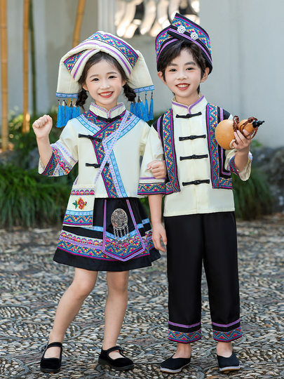 六一少数民族服装男女广西壮族苗族哈尼族土家族侗族布依族彝族服