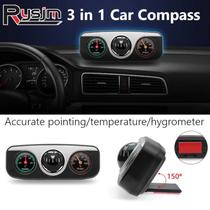 3 in 1 Guide Ball Car Compass Thermometer Hygrometer