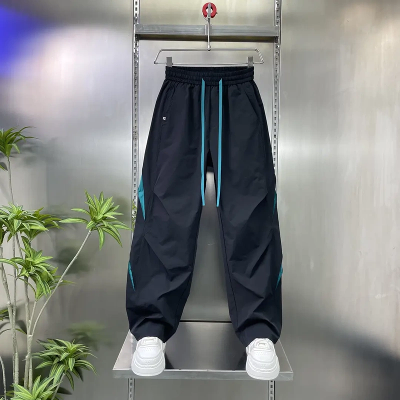 No. 8 Fashion Apparel 2026 Men's Summer Thin Quick-Dry Straight-Leg Casual Pants American Style Wide-Leg Relaxed Long Pants