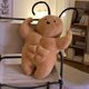 Cute Southern Muscle Little Strongman Plush Toy Abdominal Muscle Doll Creative Funny Cockroach Birthday Doll Creative Ugly-Cute