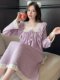 Women's Pajamas, Early Spring New Style, Imitation Cotton Jacquard, Sweet Princess Style Nightgown, Plus Size 120kg Fat mm Home Wear