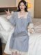 Women's Pajamas, Early Spring New Style, Imitation Cotton Jacquard, Sweet Princess Style Nightgown, Plus Size 120kg Fat mm Home Wear