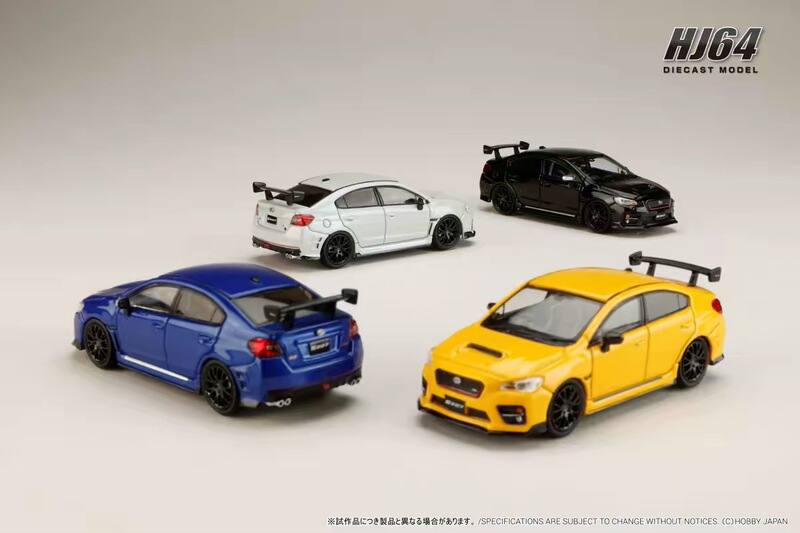 In Stock Hobby Japan Hj 1:64 Subaru S207 Sti Nbr with Engine Alloy Car Model