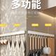 Kitchen hook rack hanging rod kitchen utensils spoon shovel storage rack multi-function hole-free wall hanging hooks on wall