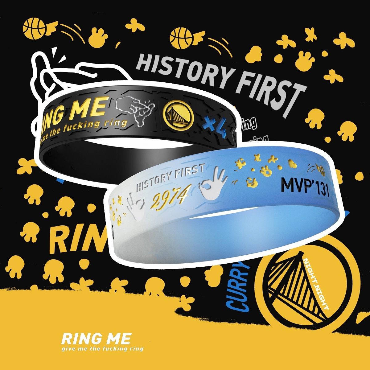 カレーグッドナイトシリーズブレスレットお土産誕生日プレゼント男の子テクノロジーセンスアメリカンバスケットボール周辺機器30周年記念