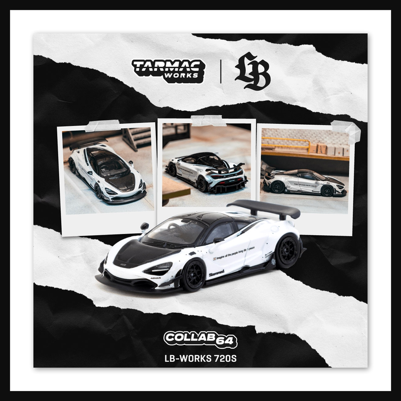 Jms【Coming Soon】Tarmac Mclaren Lb-Works 720S White 1:64 Alloy Car Model Jms【Coming Soon】Tarmac Mclaren Lb-Works 720S White 1:64 Alloy Car Model