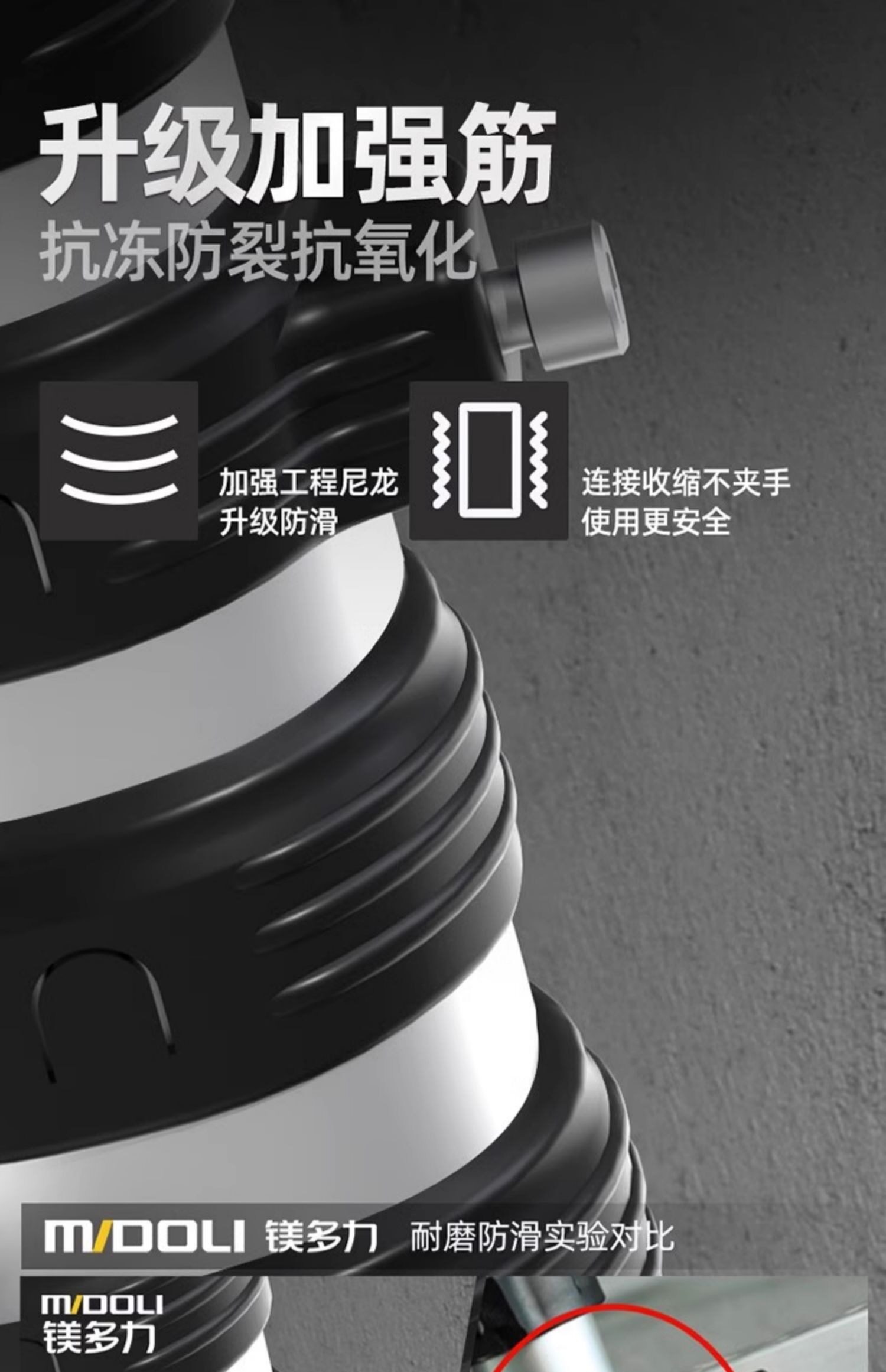 Стремянка 镁多力伸缩梯子铝合金加厚工程人字梯家用折叠多功能可携式升降楼梯 Magnesium midoli