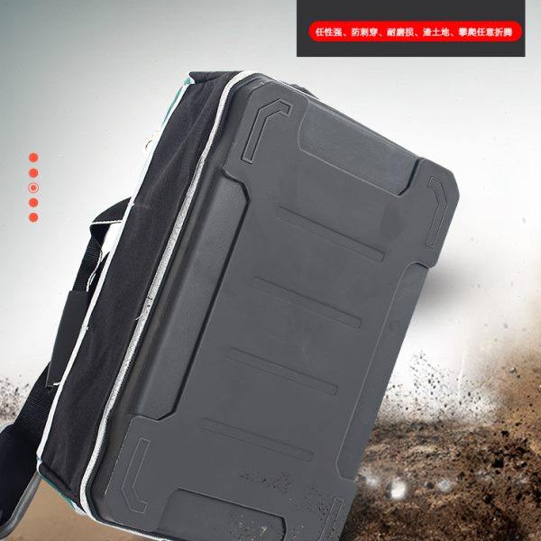 Tool kit hardware large capacity knot, plastic-resistant solid electrician square bag storage bag woodworking tool bag pull rod