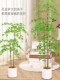 Simulated Green Plant Nandina Bamboo Floor-Standing Potted Plant Living Room Decoration Indoor Artificial Plant High-Quality Bonsai Decoration Artificial Tree