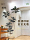 Artificial Green Plant Landscaping Rubber Tree, High-End Luxury Living Room Tv Cabinet Floor Decoration, Indoor Black Diamond Plant