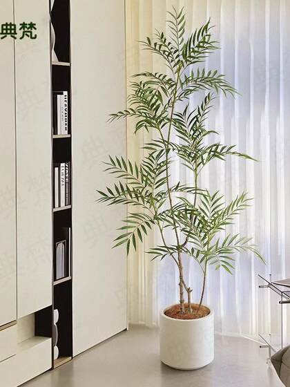Top Ten Benefits of Artificial Green Plants: High-End Light Luxury Artificial Green Plants, Indoor Large-Scale Simulated Trees, Floor-Standing Bonsai Decoration