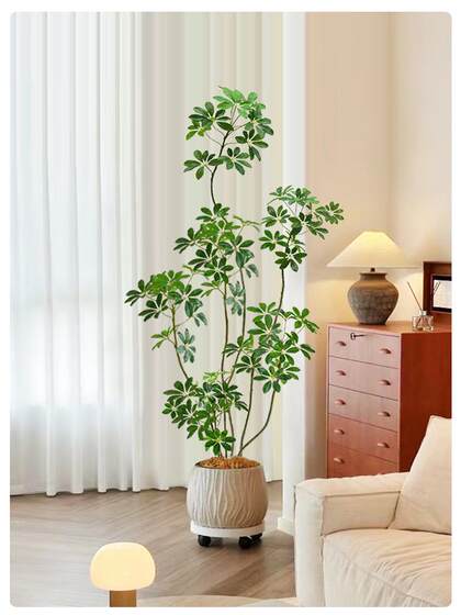 Artificial Dracaena Plant for Indoor Living Room, High-End Luxury Faux Plant Decoration, Large Floor-Standing Potted Ornament, Fake Tree