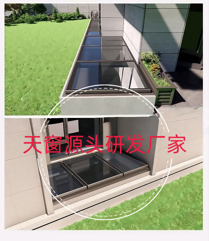 Алюминиевые окна 天窗屋顶铝合金斜面屋顶天窗农村自建房老虎窗屋顶排水板天窗