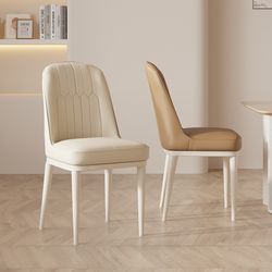 Cream-Style Dining Chair, Minimalist Modern Home-Use High-End Stool, Designer Makeup Chair, Home-Use Chair with Backrest