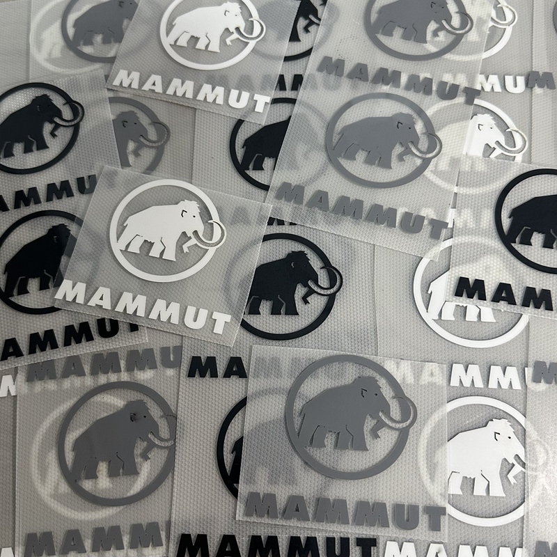 Mammoth Silicone Label Heat Transfer Iron-On Label Brand Logo for Jackets, down Jackets, Chest Labels, Pants Labels, Iron-On Patches