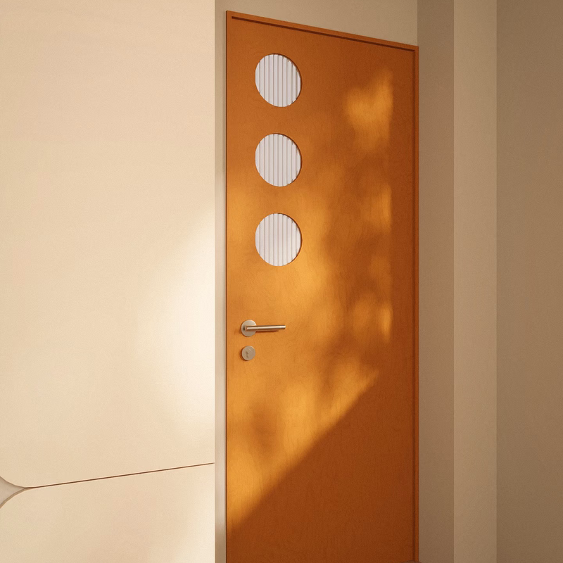 Used Bauhaus Marine Board Solid Wood Door, Perforated Door, Kitchen Bathroom Lacquered Door, Bedroom Door, Room Door, Swing Door