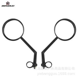 Bicycle round rearview mirror, mountain bike reversing mirror, safety reflector, road bike riding equipment