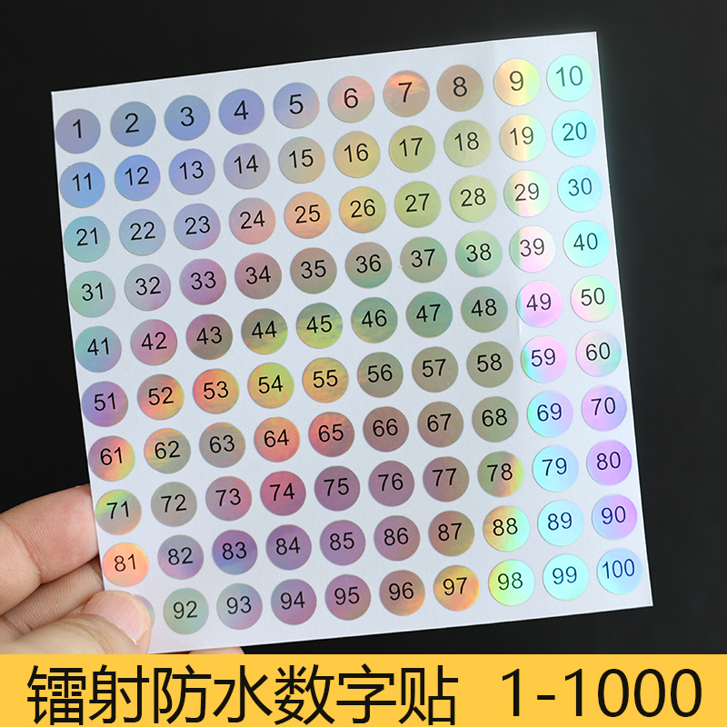 1-100 Round Number Stickers for Nail Polish Color Codes, Number Labels, Number Stickers, Page Number Stickers, Laser Waterproof 1-500 Waterproof Number Adhesive Stickers 1-100 Round Number Stickers for Nail Polish Color Codes, Number Labels, Number Stickers, Page Number Stickers, Laser Waterproof 1-500 Waterproof Number Adhesive Stickers