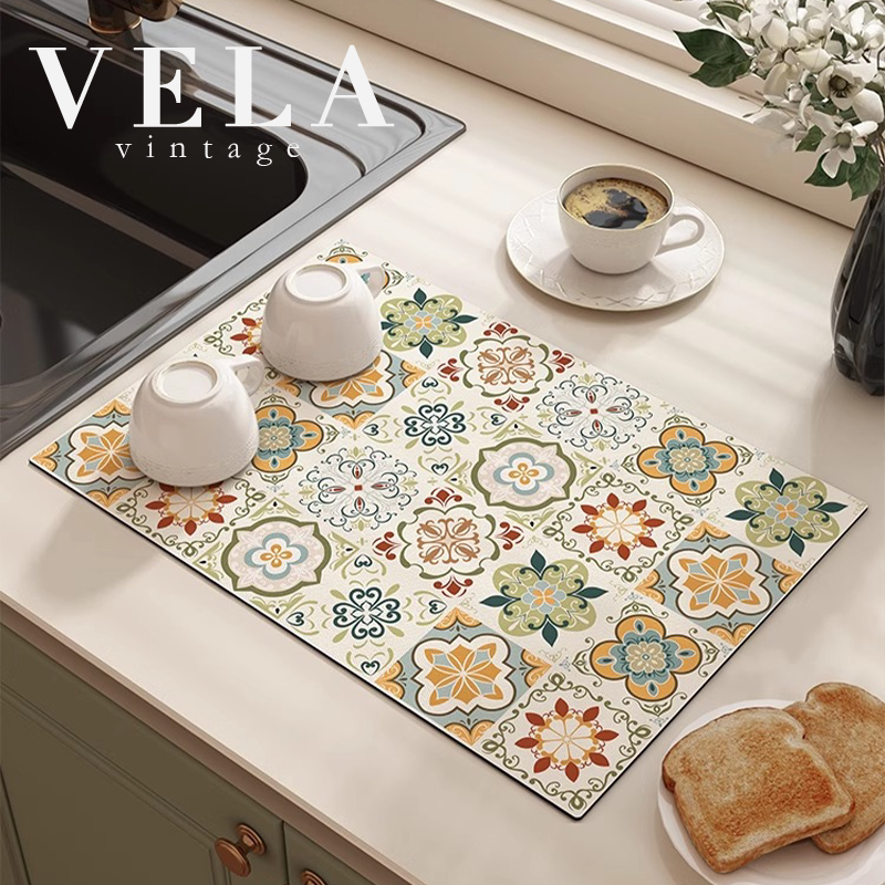 German High-Temperature Resistant Draining Mat for Kitchen Utensils, Dishes, and Bowls, Drying and Water-Controlling Mat, Waterproof, Non-Slip, Heat-Insulating Countertop Absorbent Mat German High-Temperature Resistant Draining Mat for Kitchen Utensils, Dishes, and Bowls, Drying and Water-Controlling Mat, Waterproof, Non-Slip, Heat-Insulating Countertop Absorbent Mat