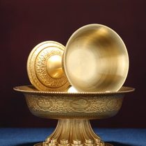 Manufacturers Dharma Protector Cup Hui Bao copper carving in front of the Buddha gilt eight auspicious water supply cup household home decoration high