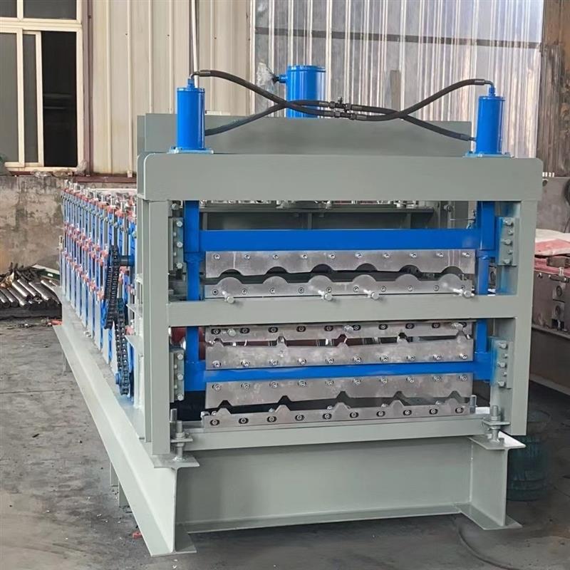 压瓦机铁皮840900双层彩钢瓦设备一体机！全自动神器，建材界