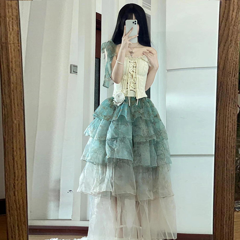 Apricot Tree lolita graduation evening dress, light luxury, niche and high-end, banquet host, student birthday, coming-of-age ceremony princess dress