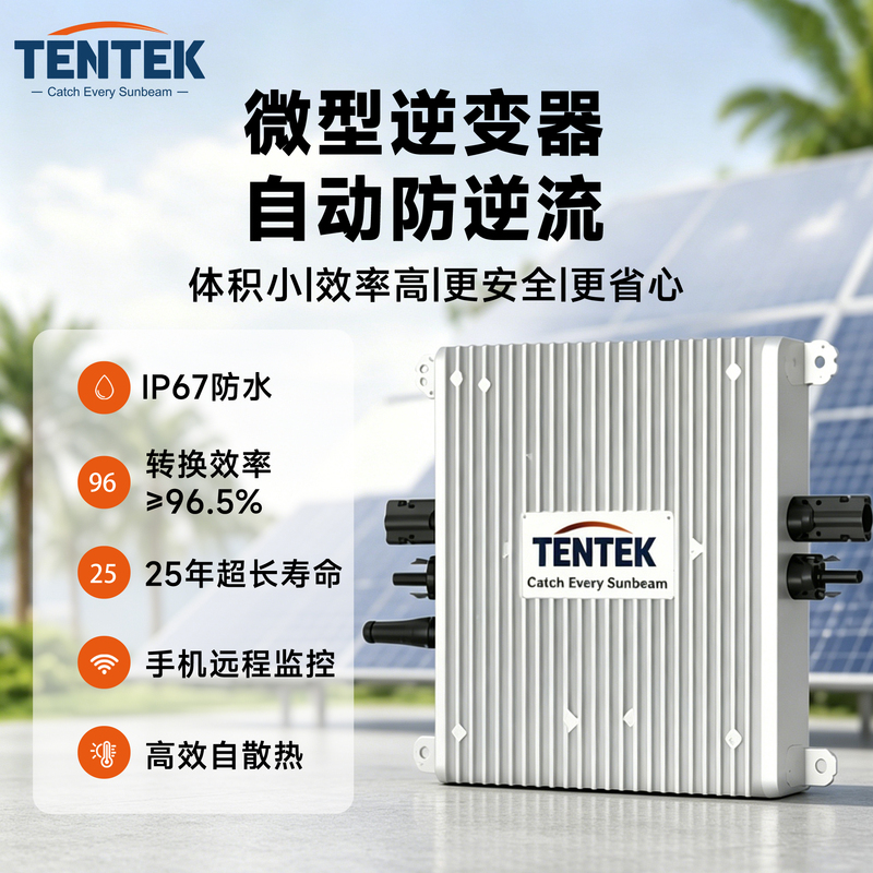 Solar Photovoltaic Power Generation Micro Inverter for Home Balcony Grid Connection, Anti-Backflow, Outdoor Power Generation, On-Grid and Off-Grid Solar Photovoltaic Power Generation Micro Inverter for Home Balcony Grid Connection, Anti-Backflow, Outdoor Power Generation, On-Grid and Off-Grid