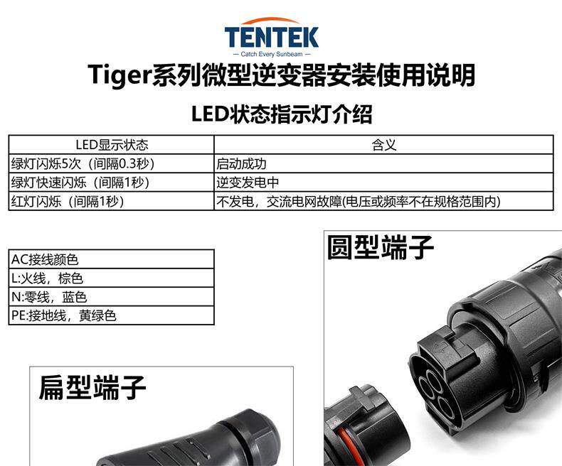 Микроинвертор TENTEK Tiger сетевой 800Вт