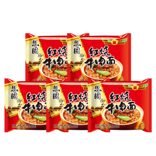 [买1赠1]思圆方便面御品红烧牛肉面105g*5袋