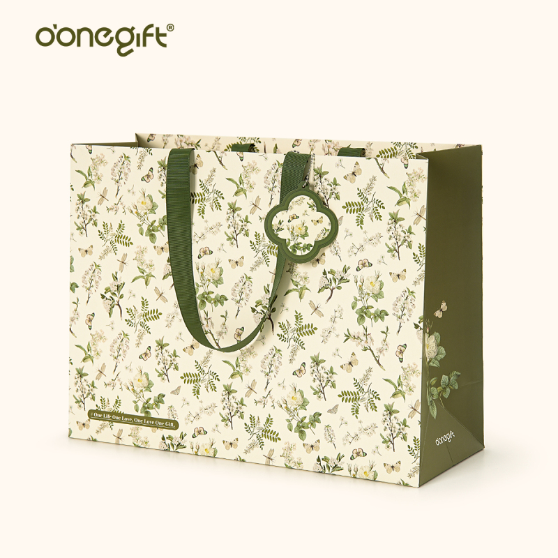 Original New Chinese-Style Floral 520 Valentine's Day Birthday Extra-Large Horizontal Version Gift Bag Packaging Tote Bag Original New Chinese-Style Floral 520 Valentine's Day Birthday Extra-Large Horizontal Version Gift Bag Packaging Tote Bag