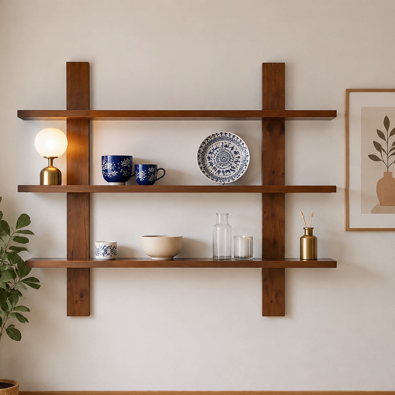 Medieval-Style Solid Wood Wall-Mounted Shelf for Home Use, Simple Retro Wall-Mounted Bookshelf, Display Rack, Tea Room Retro Partition Shelf Medieval-Style Solid Wood Wall-Mounted Shelf for Home Use, Simple Retro Wall-Mounted Bookshelf, Display Rack, Tea Room Retro Partition Shelf