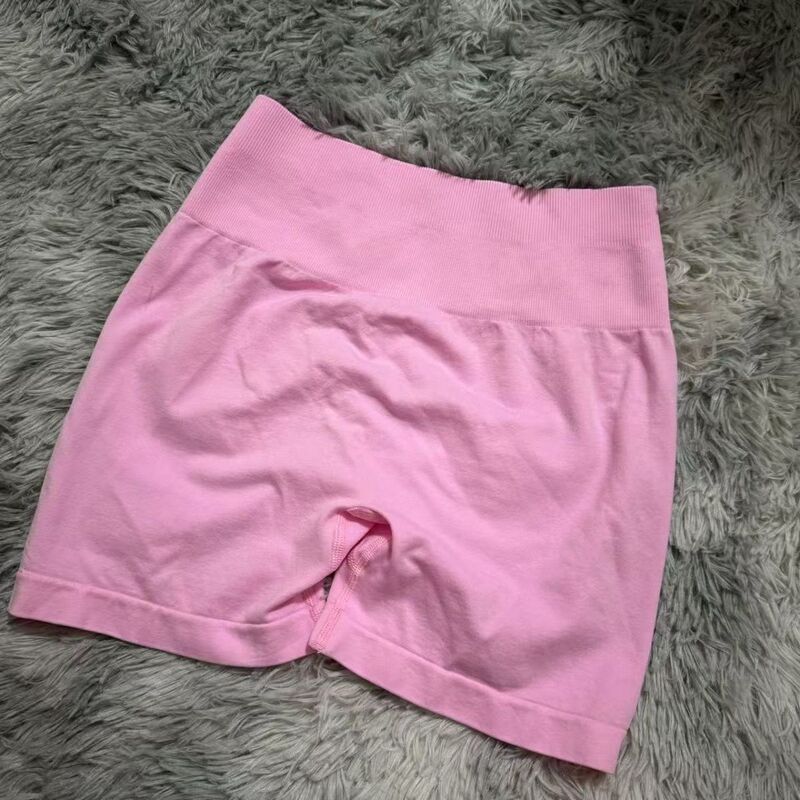 [Foreign Trade Surplus] Aurola Peach-Colored Long Pants Peach-Colored Shorts Medium Compression Yoga Pants Sports Shorts