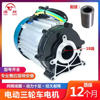 Yongsheng electric tricycle motor High-power 60V72V big Thai brushless differential motor 1500w to 3000w