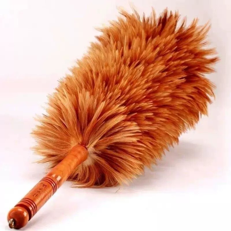 Feather Duster for Old-Style Cars and Home Use, for Sweeping Dust and Removing Dust, Does Not Shed Easily, for Ceilings, with Long Handle, Extendable