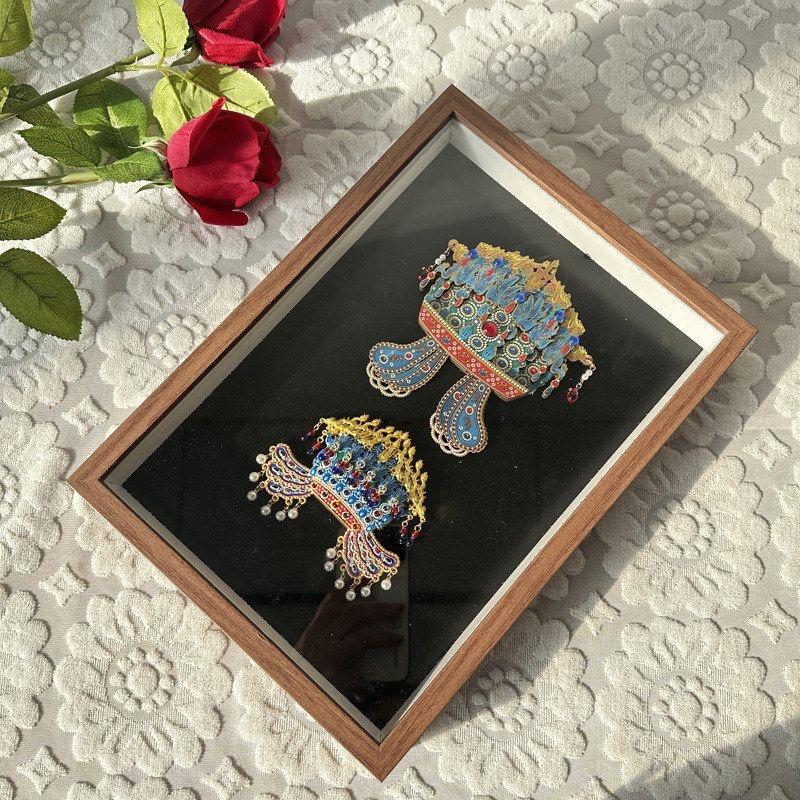 National Museum Empress Xiaoduan's Phoenix Crown Refrigerator Magnet Storage Photo Frame Solid Wood Display Frame Magnetic Display Frame National Museum Empress Xiaoduan's Phoenix Crown Refrigerator Magnet Storage Photo Frame Solid Wood Display Frame Magnetic Display Frame