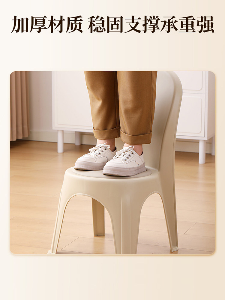Children's Non-Slip Stool, Thickened Adult Leather Cushion Chair, Sturdy and Durable, Household Bathroom Baby and Child Bath Stool