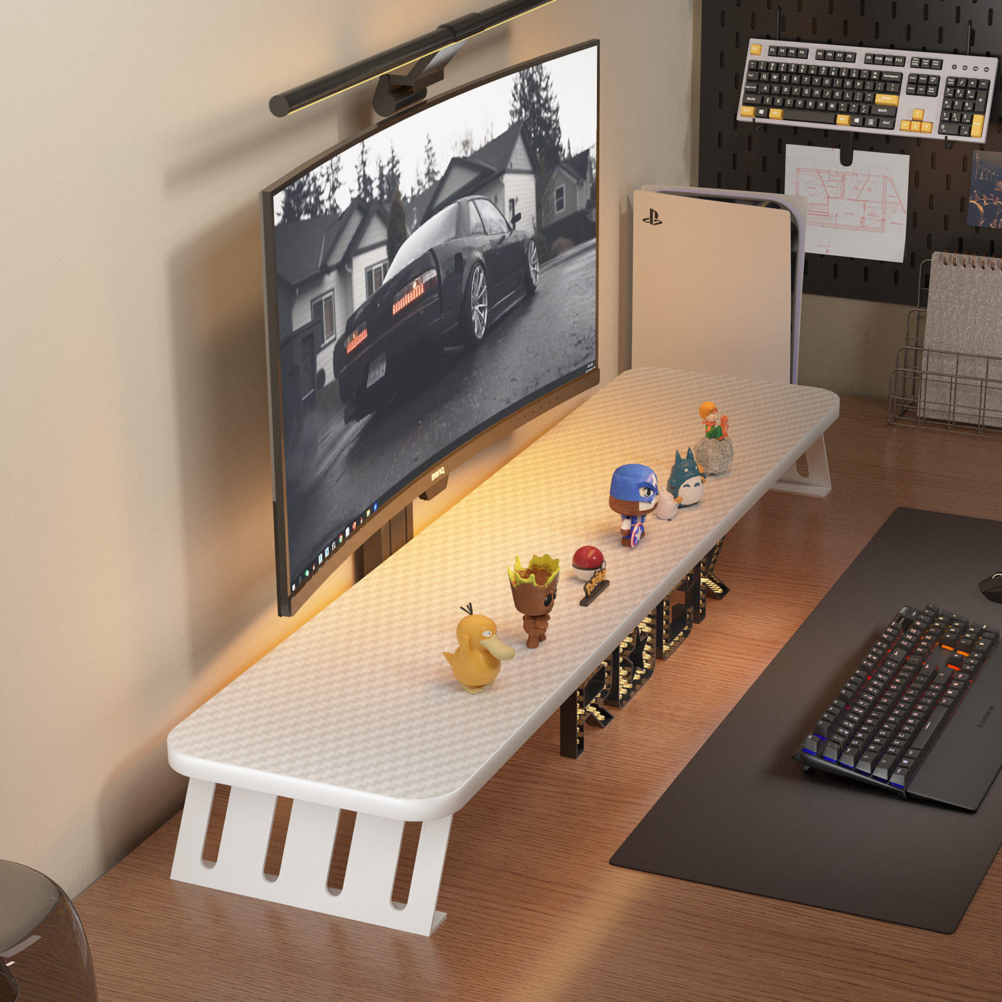 Desktop computer elevated stand: liberate your desktop and say goodbye ...