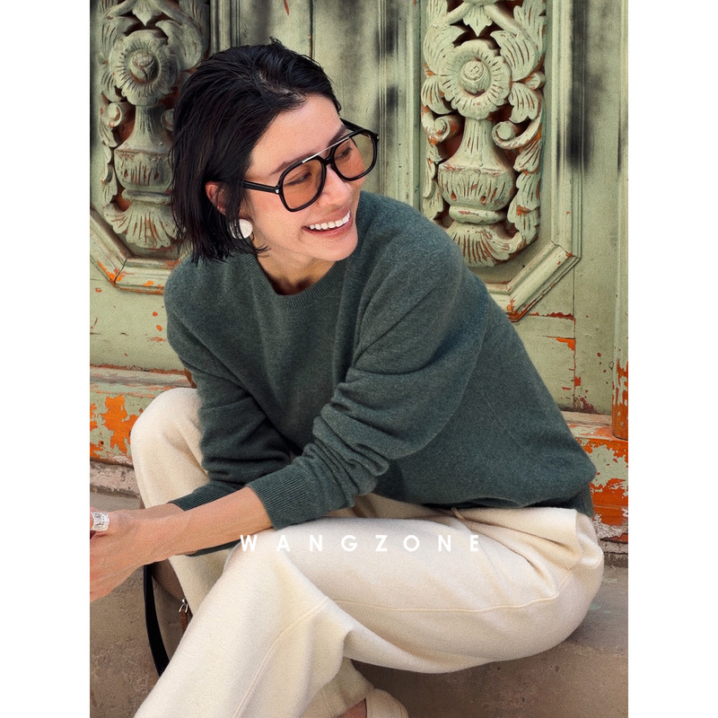 Wang Zone | Small Heater-Style High-Thread-Count Ultra-Fine 100% Cashmere Classic Knit Sweater Wang Zone | Small Heater-Style High-Thread-Count Ultra-Fine 100% Cashmere Classic Knit Sweater