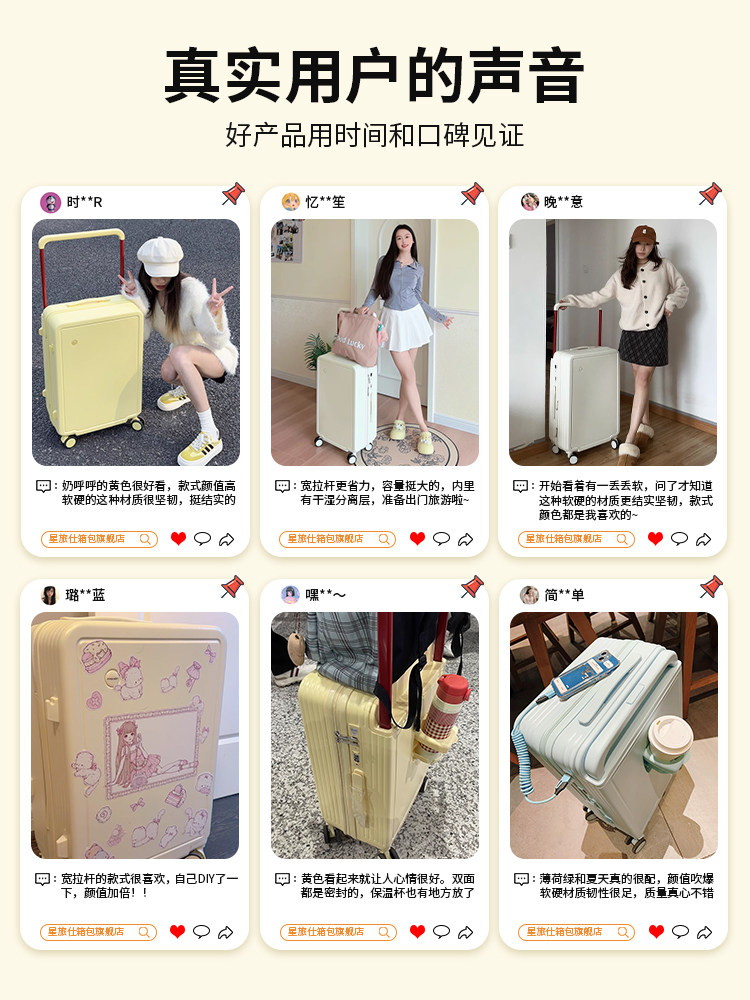 Wide Handle Suitcase for Women 2025 New Model 20-Inch 24-Inch Trolley Case Small Carry-On Luggage with Combination Lock Travel Leather Suitcase for Men