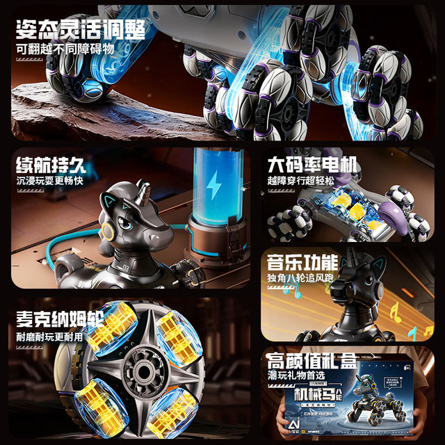 2025 New Model Intelligent Robot Horse Children's Toy Artificial Robot for Primary School Students Boys and Girls New Year Birthday Gift