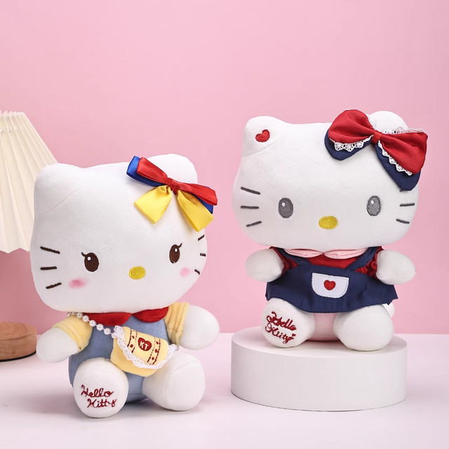 Hello Kitty Plush Doll, Genuine Sanrio Hello Kitty Cute Doll, Gift for Girls' Birthday