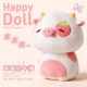 Yunnan Mushroom Pig Strawberry Cow Pig Plush Toy Doll Sleeping Pillow Stuffed Toy for Girlfriend New Year Gift