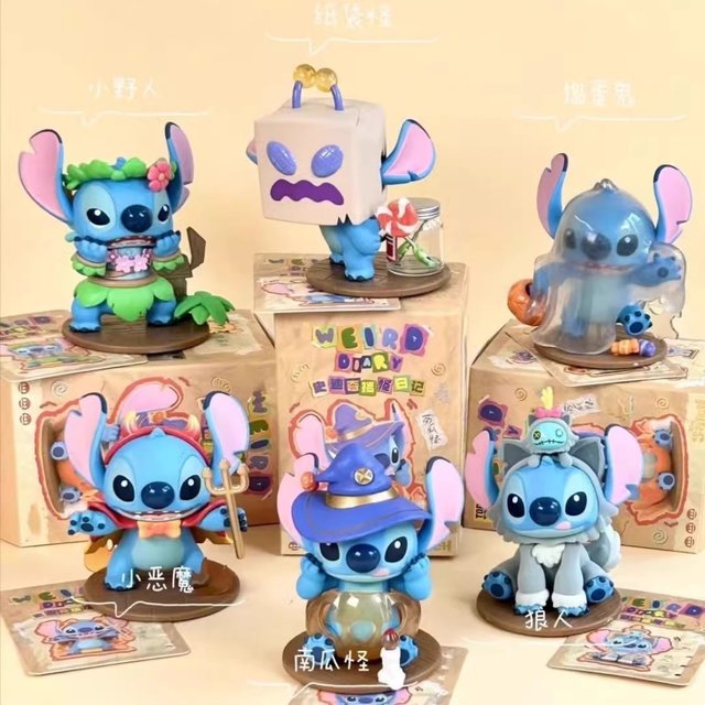 Lilo & Stitch Diary Blind Box Stitch Cute Figure Trendy Toy Figurine Decoration Doll Gift