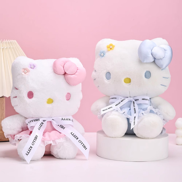 Hello Kitty Plush Doll, Genuine Sanrio Hello Kitty Cute Doll, Gift for Girls' Birthday