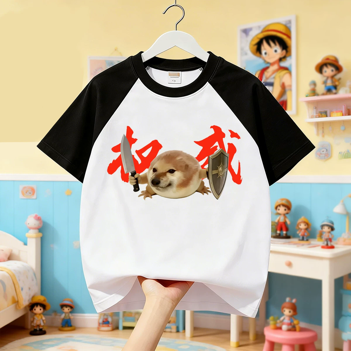Cotton children's T-shirt for students, for teenagers, custom-made