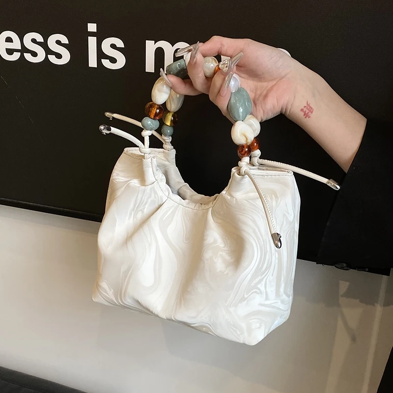 New Chinese-Style Bag 2026 New Model, National Style, Summer Trendy Versatile Crossbody Bag, Fashionable and Popular Beaded Handbag Bucket Bag