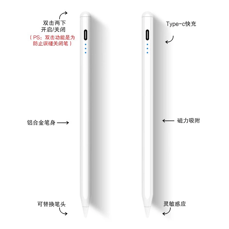 Совместимый стильный стилус для Apple iPad 11-дюймов A16, новый iPad 11 поколения, стилус с анти-случайным касанием, емкостной перо для рисования, заметок, офиса A3354/A3356