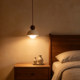 Vintage Wabi-Sabi Style Bedroom Bedside Pendant Light Yellow Travertine Nordic Homestay Pendant Light Designer Bar Counter Foyer Small Pendant Light