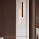Yellow Cave Stone Long Strip Wall Lamp, Antique Style Solid Wood Retro Bedroom Living Room Background Wall Creative Linear Designer Wall Lamp