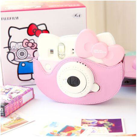 Suitable for Fuji Hello Kitty 40Th Anniversary Edition Polaroid Camera Transparent Crystal Protective Case Leather Bag